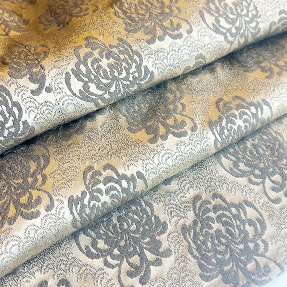 Vintage Harold's Keyhole Cheongsam Chrysanthemum Damask Shift Dress - Picture 10 of 11